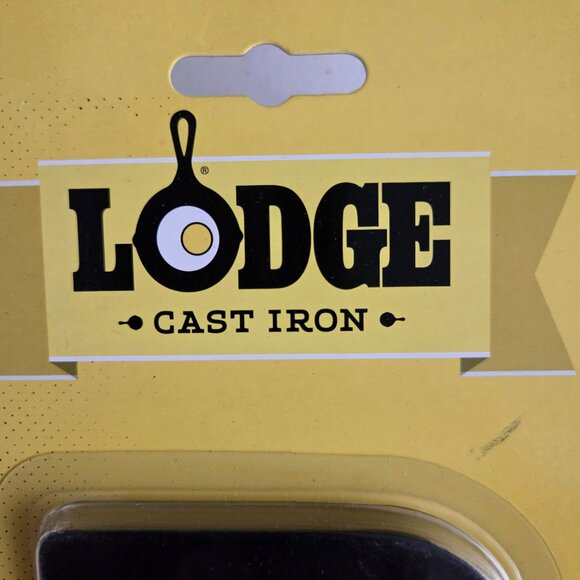 Lodge Cast Iron Skillet Scrapers 2pc Combo Set Kitchen Cleaning Tools Pans - Picture 2 of 6